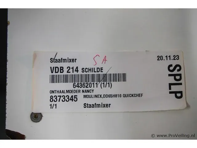 Moulinex dd65h810 quickchef staafmixer - afbeelding 3 van  3