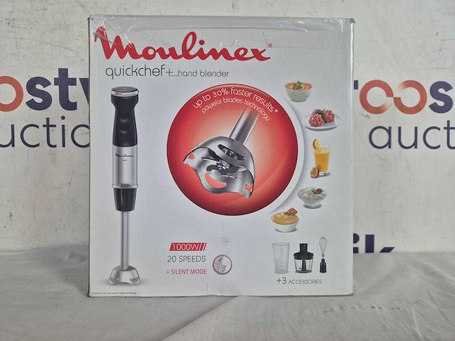 Moulinex quickchef+ 0,8 l staafmixer 1000 w zwart - afbeelding 2 van  2