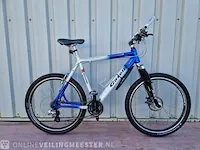 Mountainbike gazelle, impulse, wit-blauw