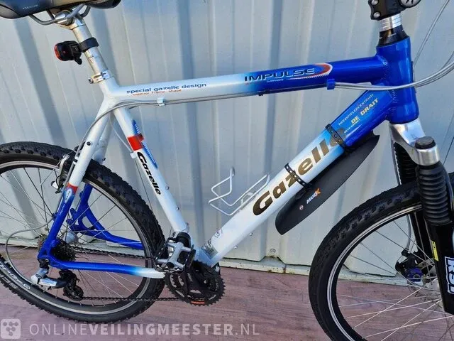 Mountainbike gazelle, impulse, wit-blauw - afbeelding 2 van  8