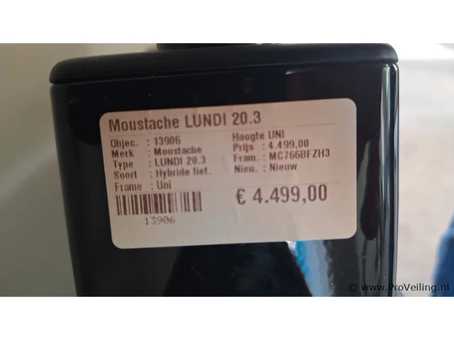 Moustache elektrische damesfiets | model lundi 20.3 | kleur black | maat uni - afbeelding 7 van  15