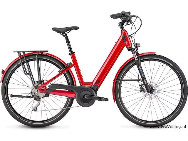 Moustache elektrische damesfiets| model samedi 28.5 open | kleur rood | maat l - afbeelding 12 van  19