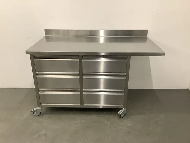 Movbiele rvs werktafel - afbeelding 1 van  8