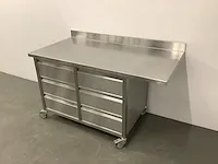 Movbiele rvs werktafel - afbeelding 3 van  8