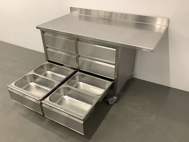 Movbiele rvs werktafel - afbeelding 4 van  8
