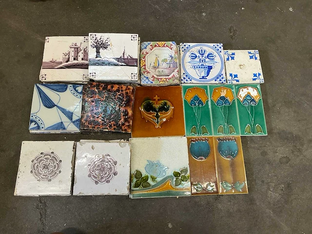 Mozaïektegels antiek - afbeelding 1 van  8
