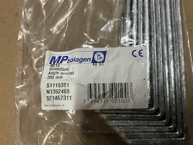 Mp bolagen 901z gegalvaniseerde metalen hoekbeugel (640x) - afbeelding 3 van  4