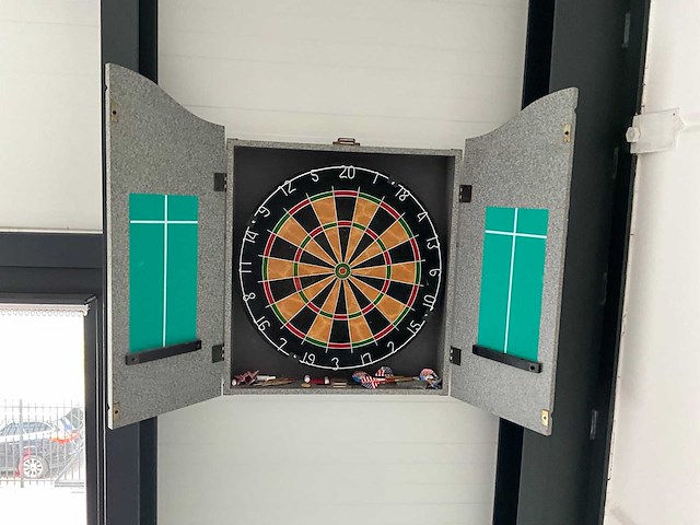 Mps dartbord in kast - afbeelding 2 van  2