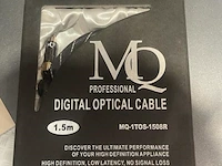 Mq professional digital optical kabel, 1,5mtr - afbeelding 1 van  2