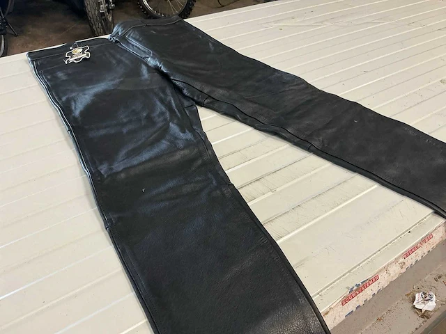 Mqp streetwear ledere motorbroek (8x) - afbeelding 2 van  7