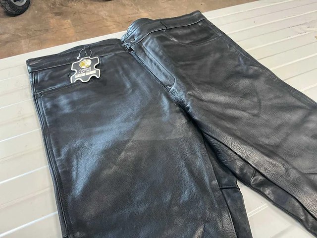Mqp streetwear ledere motorbroek (8x) - afbeelding 3 van  7