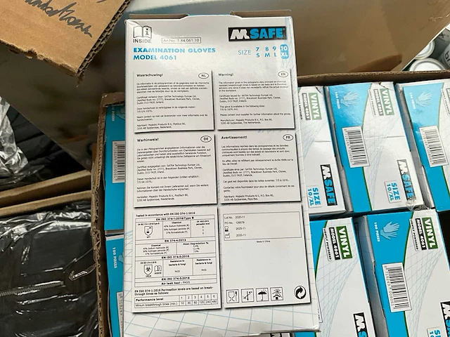Msafe vinyl 4061 handschoen (7000x) - afbeelding 2 van  5