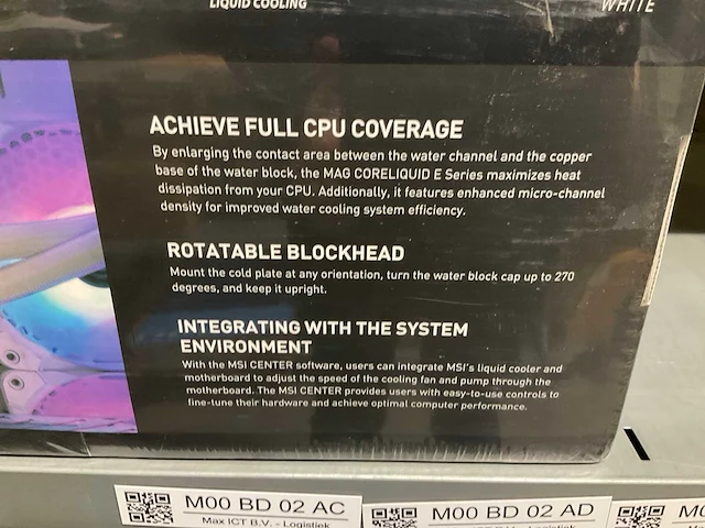 Msi coreliquid e360 liquid cooler - afbeelding 2 van  2
