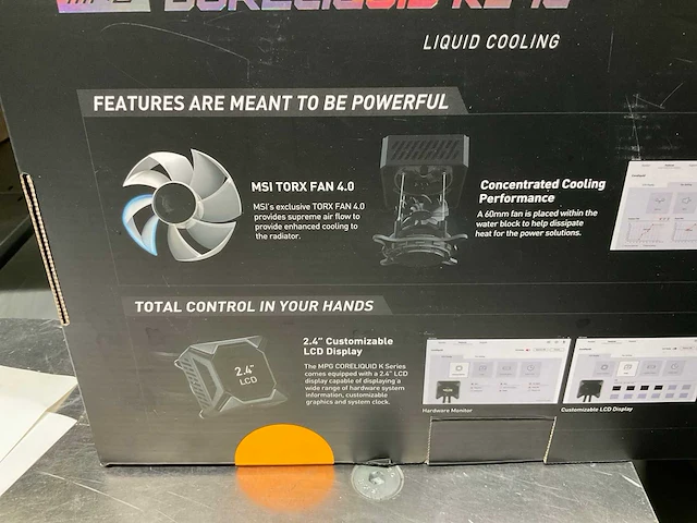 Msi coreliquid k240 liquid cooling - afbeelding 2 van  2