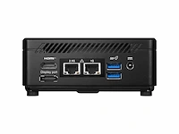 Msi cubi 5 mini pc 12m compact pc i3-1215u blk 0.66l sized pc zwart intel soc 4,4 ghz - afbeelding 3 van  6