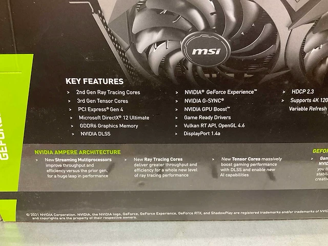 Msi geforce rtx 3050 videokaart - afbeelding 4 van  5