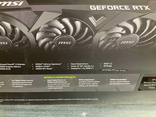 Msi geforce rtx 3070 videokaart - afbeelding 4 van  6