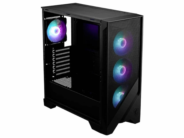 Msi mag forge 320r airflow pc case behuizing compatibel voor atx microatx en miniitx gehard glas zwart - afbeelding 2 van  4