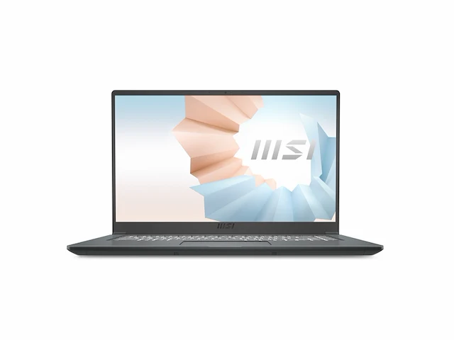 Msi modern 15 a11m815be intel coretm i7 i71195g7 laptop 5.6 full hd 16 gb ddr4sdram 512 gb ssd grijs azerty - afbeelding 1 van  3