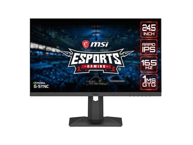 Msi optix g253pfde computer monitor 62,2 cm (24.5") 1920 x 1080 pixels full hd lcd zwart - afbeelding 1 van  2