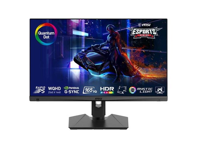 Msi optix mag274qrfde-qd computer monitor 68,6 cm (27") 2560 x 1440 pixels wide quad hd lcd zwart - afbeelding 1 van  2