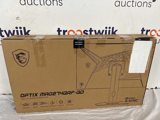 Msi optix mag274qrfde-qd computer monitor 68,6 cm (27") 2560 x 1440 pixels wide quad hd lcd zwart - afbeelding 2 van  2