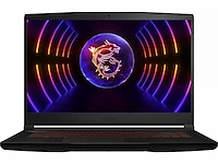 Msi thin gf63 gaming laptop - intel® core i5-12450h - 16gb - 512gb ssd - nvidia® geforce® rtx 4050 (black) - afbeelding 1 van  11
