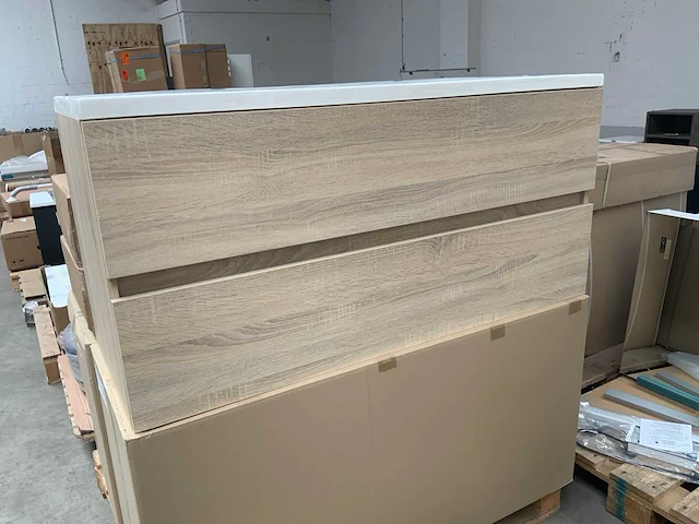 Msv zand eiken you badmeubel 120cm - afbeelding 1 van  5