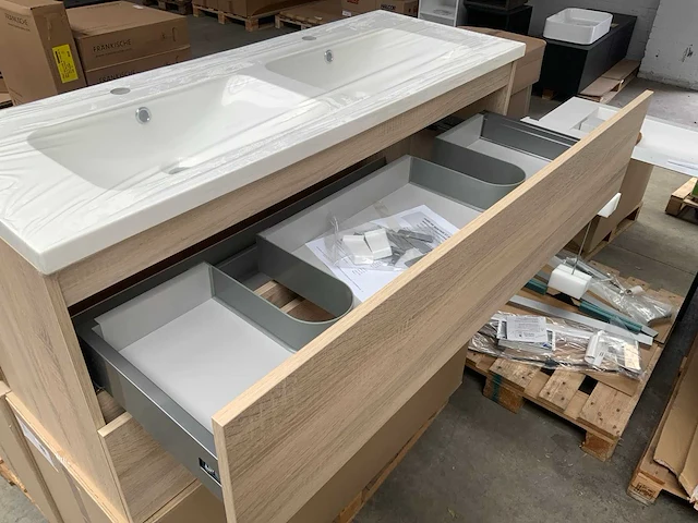 Msv zand eiken you badmeubel 120cm - afbeelding 4 van  5