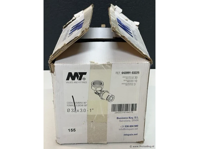 Mt codo membra 90 femal elbow 90 - 32x3.0 - afbeelding 3 van  3