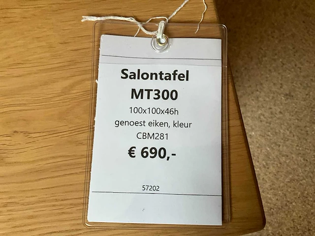 Mt eiken salontafel - afbeelding 7 van  7