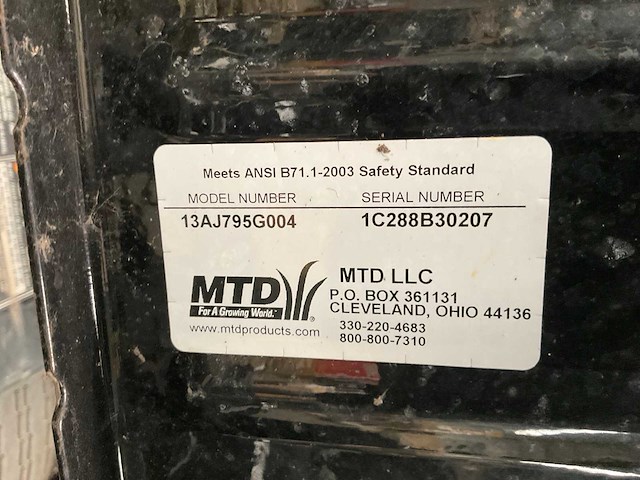 Mtd gold zitmaaier - afbeelding 15 van  15