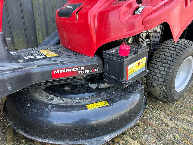 Mtd minirider - 2016 - 76 rdhe - zitmaaier - afbeelding 10 van  12