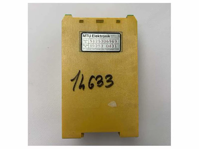 Mtu 52125306969 engine over-rev relay module - afbeelding 1 van  5