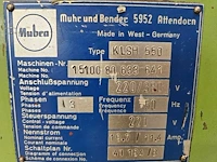 Mubea - 1980 - klsh 550 - pons- en knipmachine - afbeelding 3 van  7