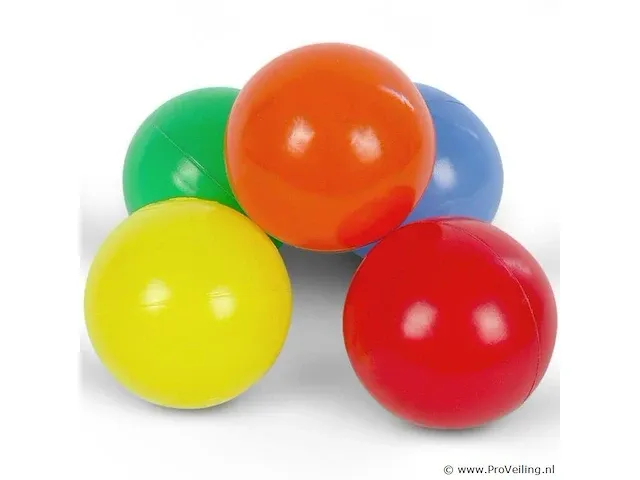 Multi-colour ballenbakballen 1000 stuks - afbeelding 2 van  5