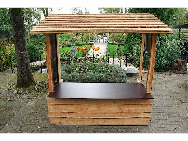 Multi de luxe houten kraam - afbeelding 1 van  4
