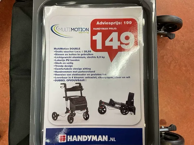 Multi motion double rollator - afbeelding 7 van  17