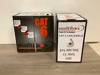 Multibox cat 6 lan kabel 305m (4x)