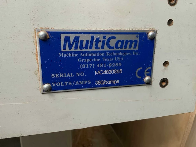 Multicam 48plus cnc freesmachine - afbeelding 31 van  37
