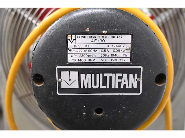 Multifan stw verrijdbare dubbele ventilator - afbeelding 6 van  6