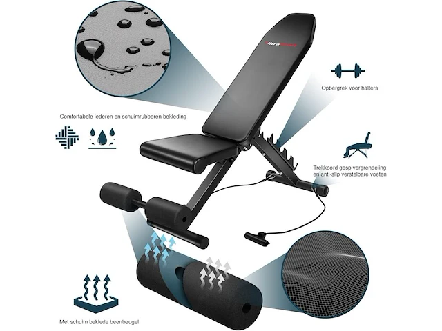 Multifunctionele gewichtsbank 5-in-1 ultrasport - afbeelding 2 van  4