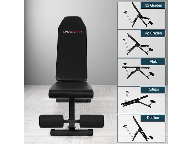 Multifunctionele gewichtsbank 5-in-1 ultrasport - afbeelding 3 van  4