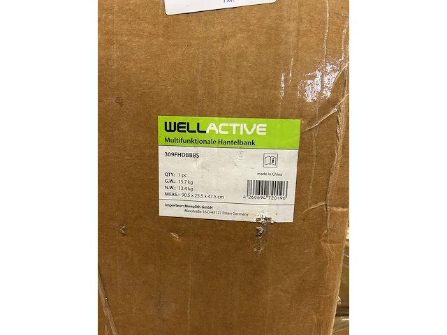 Multifunctionele halterbank wellactive - afbeelding 1 van  3