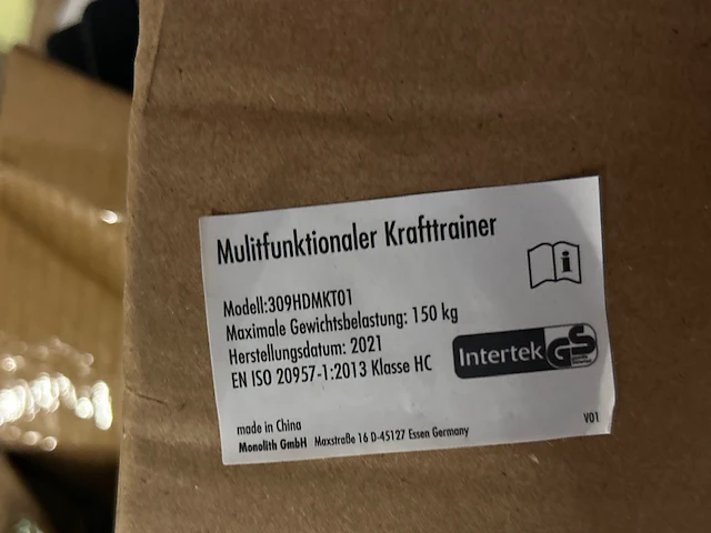 Multifunctionele krachttrainer intertek, 309hdmkt01 - afbeelding 4 van  7