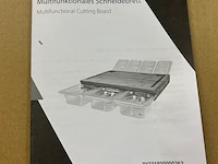 Multifunctionele snijplank met 7 stapelbare voorraaddozen meateor - afbeelding 7 van  7