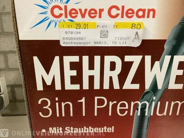 Multifunctionele stofzuiger 3in1 hsp, clever clean, grijs/zwart - afbeelding 3 van  3