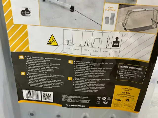 Multifunctionele vouwladder - afbeelding 9 van  9