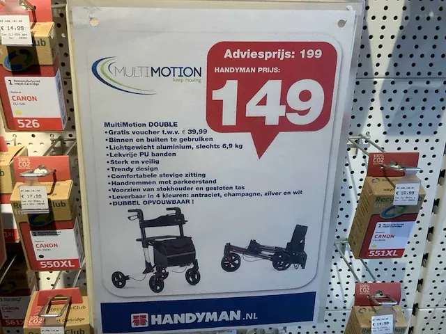 Multimotion double rollator - afbeelding 3 van  3