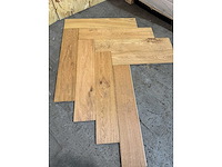 Multiplank eiken visgraat 14+3mm naturel olie 150*750mm (43,2m2) - afbeelding 2 van  6